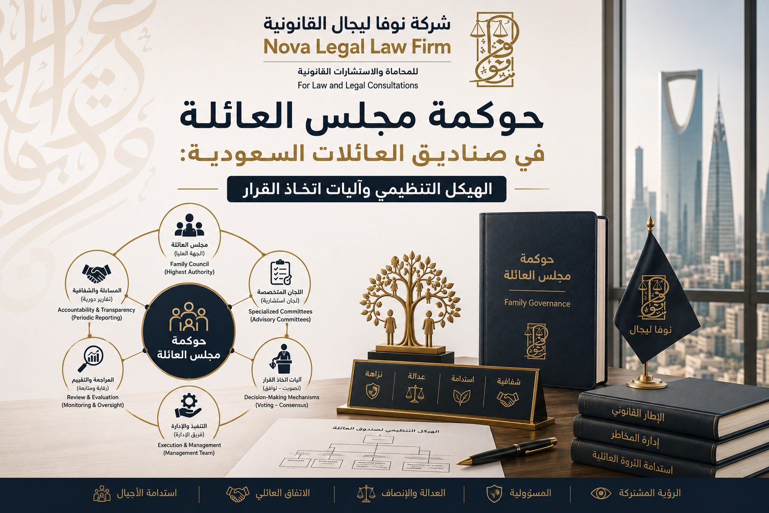 Family Council Governance in Saudi Family Funds: Organizational Structure and Decision-Making Mechanisms 2026 | Nova Legal
