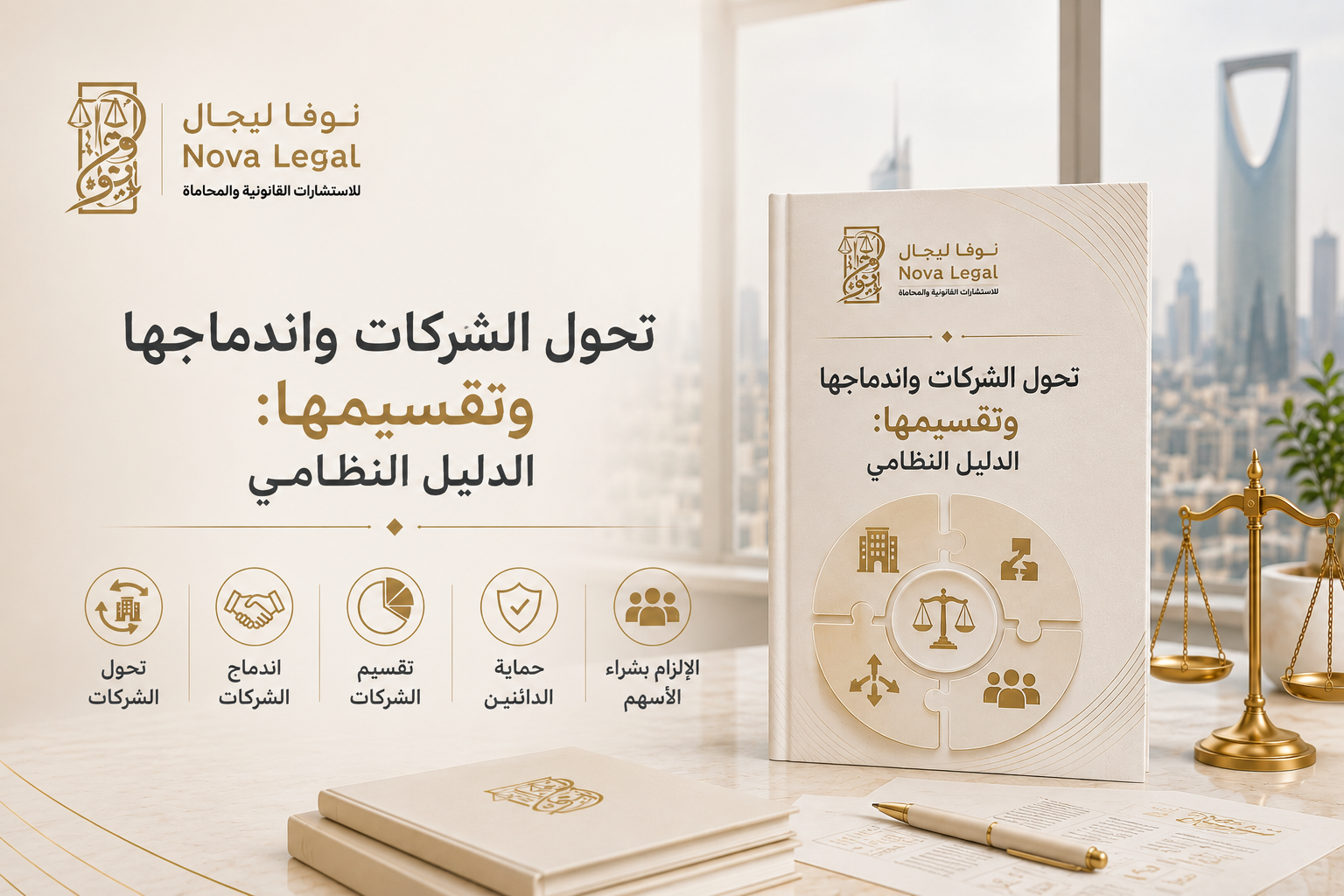 تحول الشركات واندماجها وتقسيمها: الدليل النظامي | نوفا ليجال