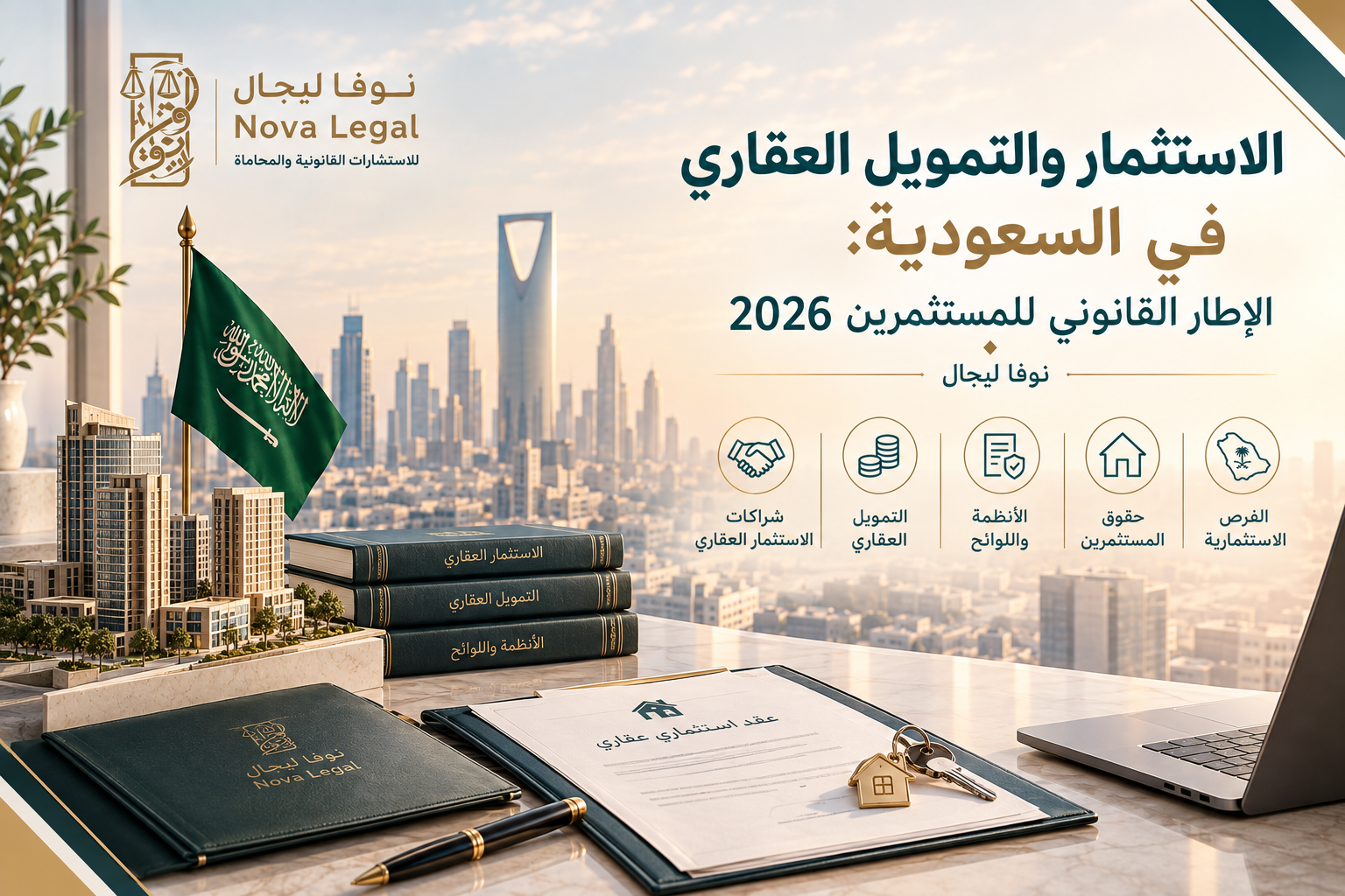 الاستثمار والتمويل العقاري في السعودية: الإطار القانوني للمستثمرين 2026 | نوفا ليجال