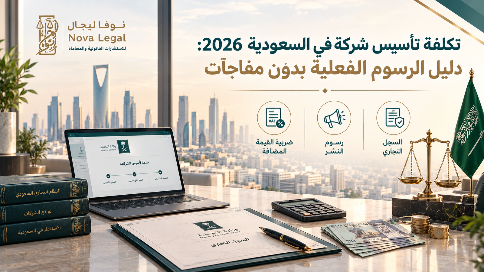 The Cost of Setting Up a Company in Saudi Arabia 2026: A Real Fee Guide, No Surprises | Nova Legal