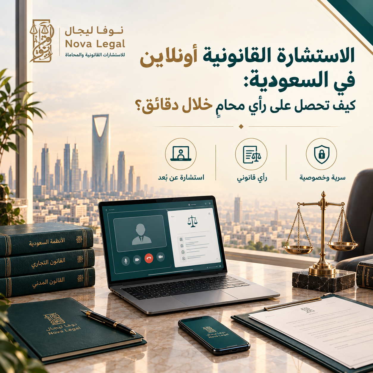 Online Legal Consultation in Saudi Arabia 2026: A Lawyer's Opinion in Minutes | Nova Legal