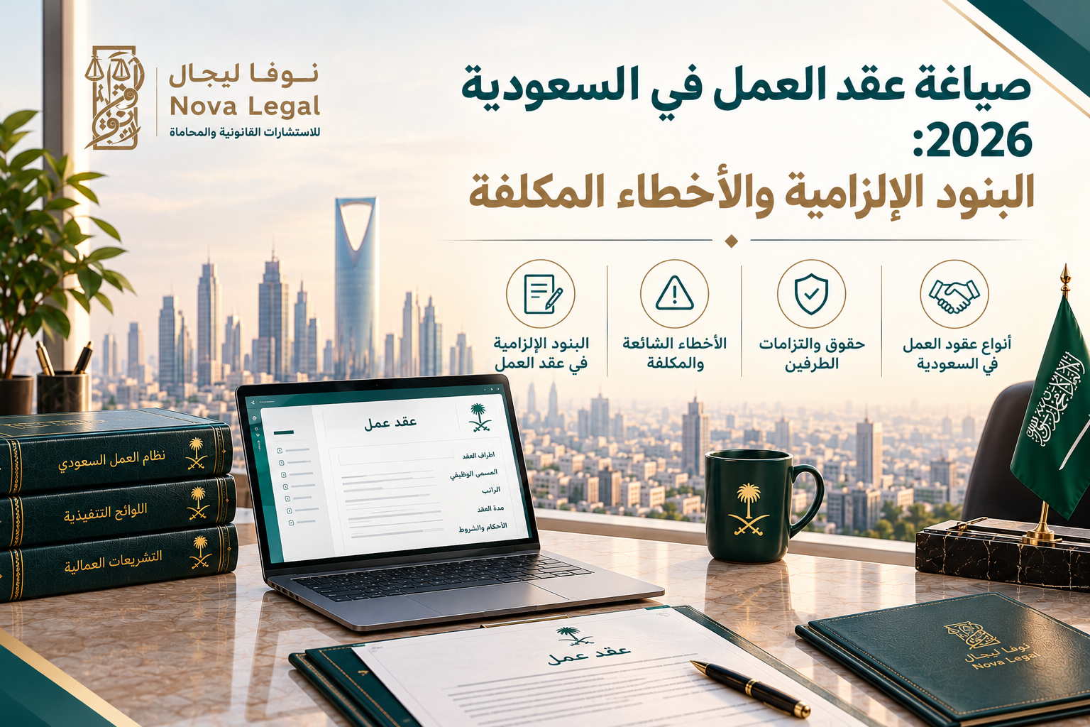 Employment Contract Drafting in Saudi Arabia 2026: Mandatory Clauses and Costly Mistakes | Nova Legal