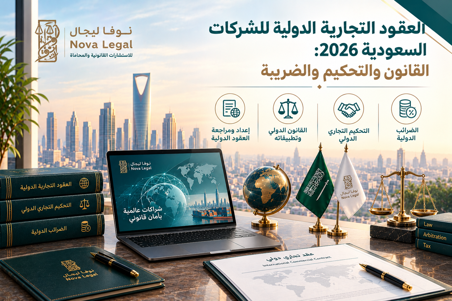 International Commercial Contracts for Saudi Companies (2026): Governing Law, Arbitration, and Taxation | Nova Legal